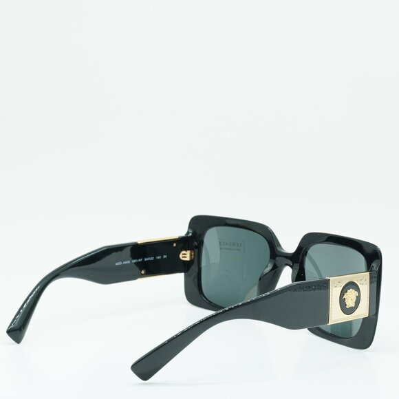 Versace VE4405 GB1/87 Sunglasses Black Square Frame, Dark Grey Lenses - Picture 9 of 11
